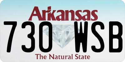 AR license plate 730WSB