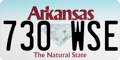 AR license plate 730WSE