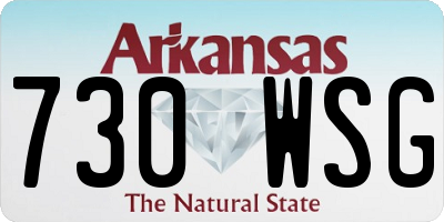 AR license plate 730WSG