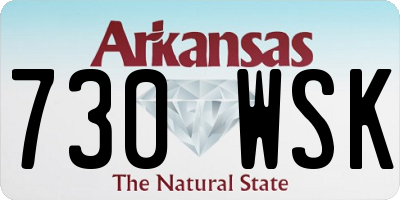 AR license plate 730WSK