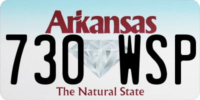 AR license plate 730WSP