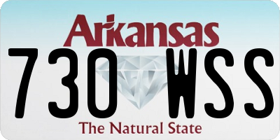 AR license plate 730WSS