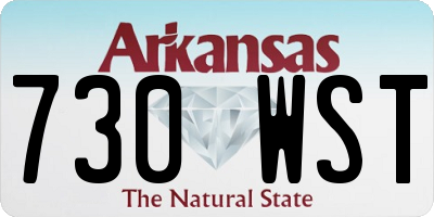 AR license plate 730WST