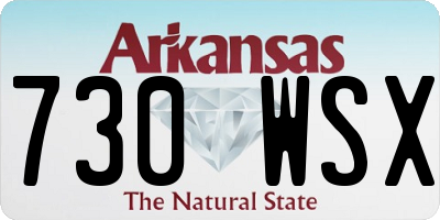 AR license plate 730WSX