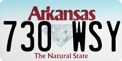 AR license plate 730WSY