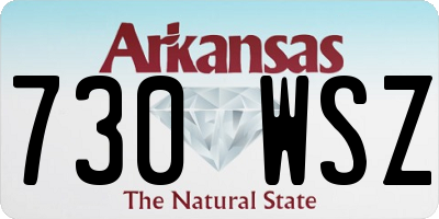 AR license plate 730WSZ