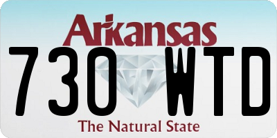 AR license plate 730WTD