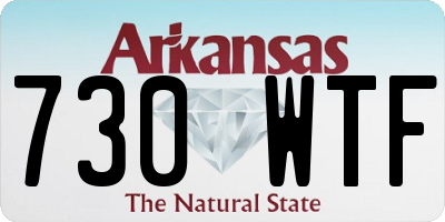 AR license plate 730WTF