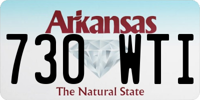 AR license plate 730WTI