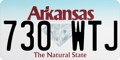 AR license plate 730WTJ