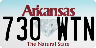 AR license plate 730WTN