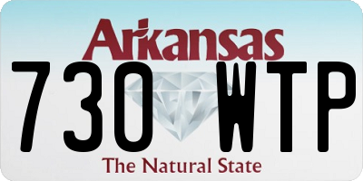 AR license plate 730WTP