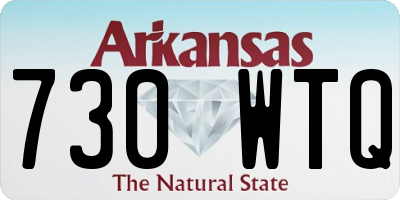 AR license plate 730WTQ