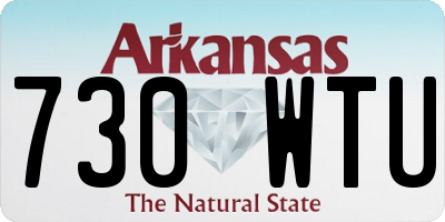 AR license plate 730WTU