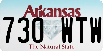 AR license plate 730WTW