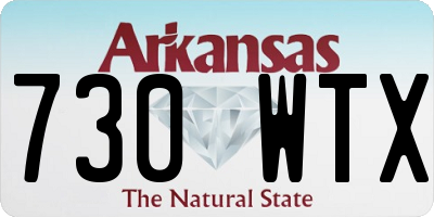 AR license plate 730WTX