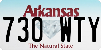 AR license plate 730WTY
