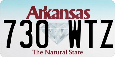 AR license plate 730WTZ