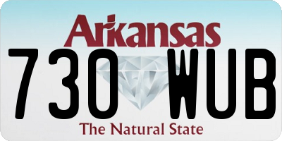 AR license plate 730WUB