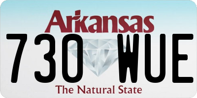 AR license plate 730WUE