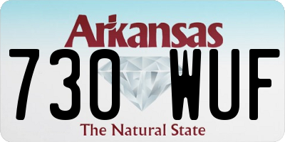 AR license plate 730WUF