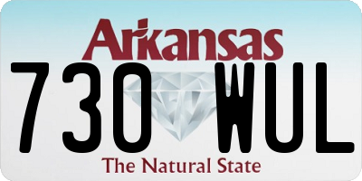 AR license plate 730WUL