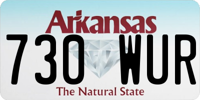 AR license plate 730WUR