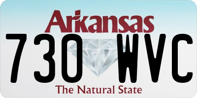 AR license plate 730WVC