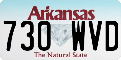 AR license plate 730WVD