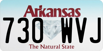 AR license plate 730WVJ