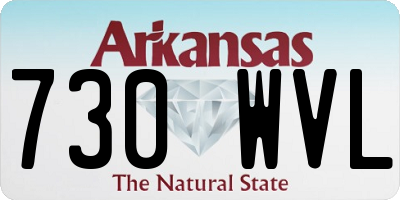 AR license plate 730WVL