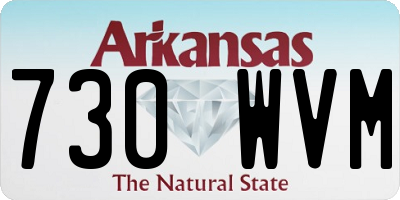 AR license plate 730WVM