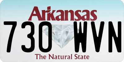 AR license plate 730WVN