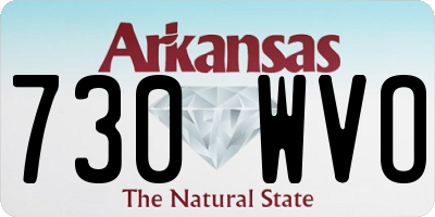 AR license plate 730WVO