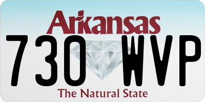 AR license plate 730WVP