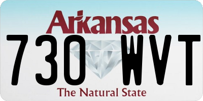 AR license plate 730WVT