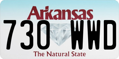 AR license plate 730WWD