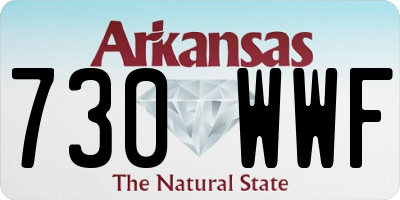 AR license plate 730WWF