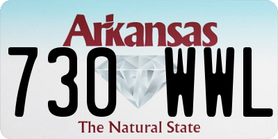 AR license plate 730WWL