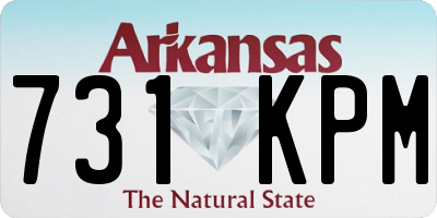 AR license plate 731KPM