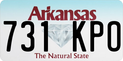 AR license plate 731KPO