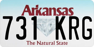 AR license plate 731KRG