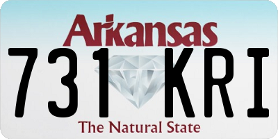 AR license plate 731KRI