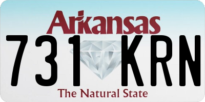 AR license plate 731KRN
