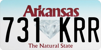 AR license plate 731KRR