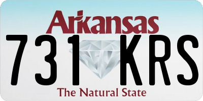 AR license plate 731KRS
