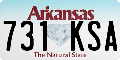 AR license plate 731KSA