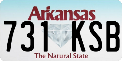 AR license plate 731KSB