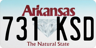AR license plate 731KSD