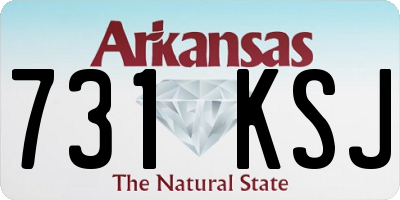 AR license plate 731KSJ